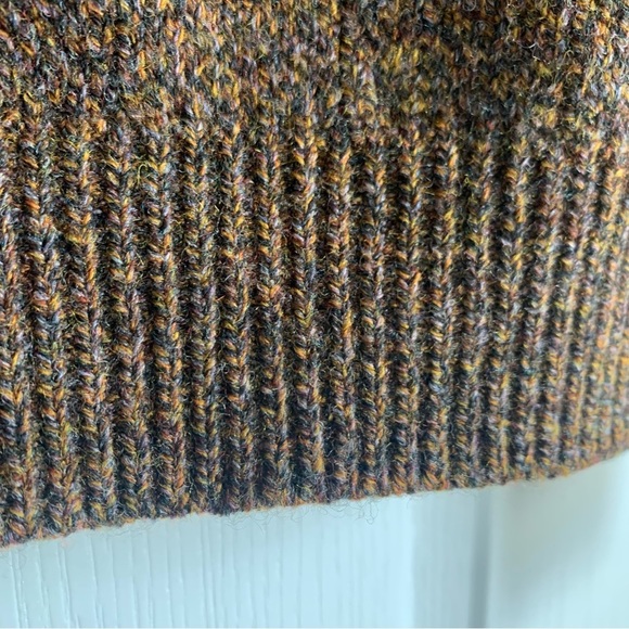 Men’s Talbots Merino Wool Blend Brown Zip Sweater - Picture 7 of 10